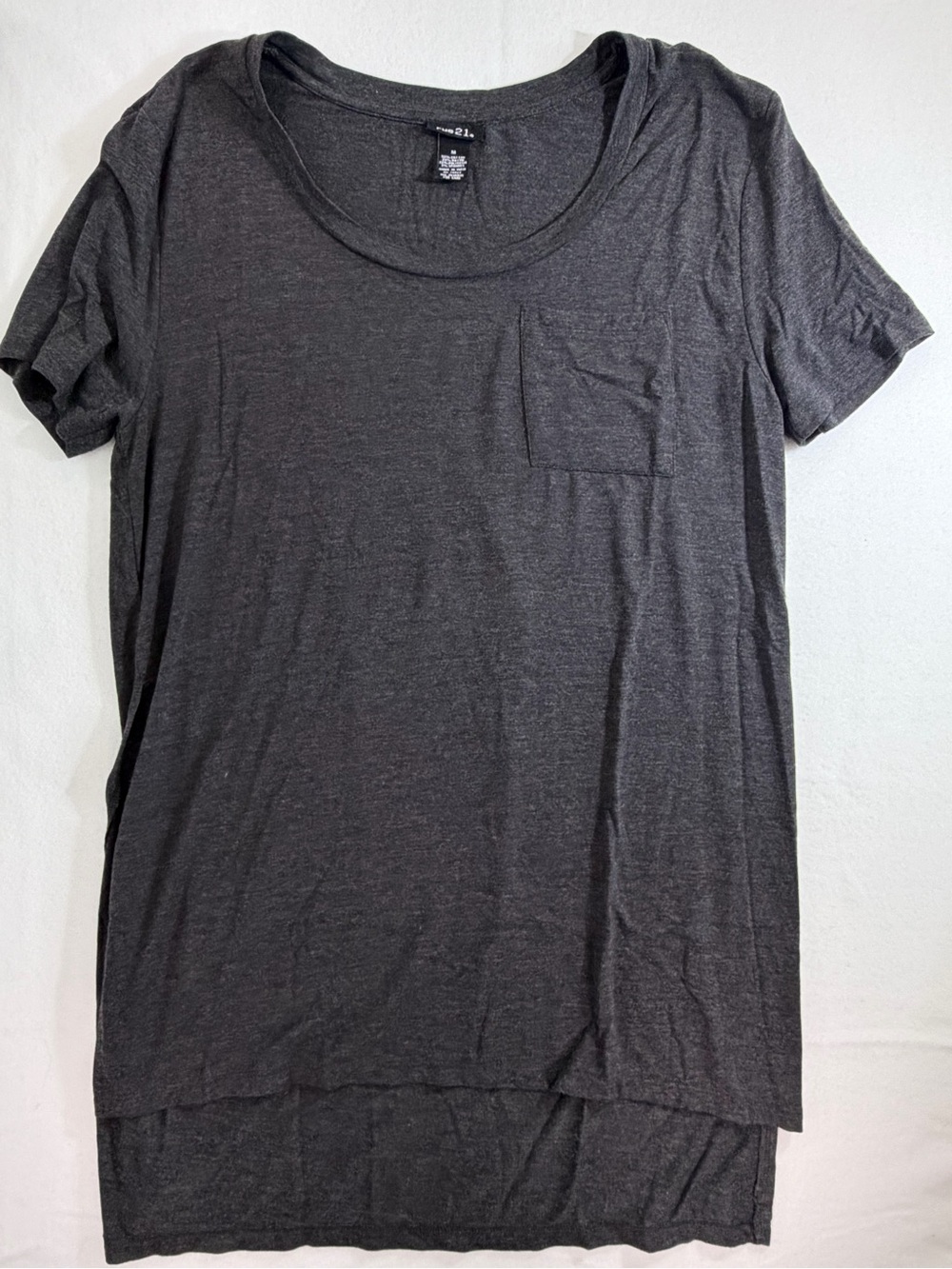 Rue 21 Long Grey Tee - Size Medium